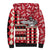 Personalized Trinbago Cricket Christmas Sherpa Hoodie Merry Xmas Knight Riders - Wonder Print Shop