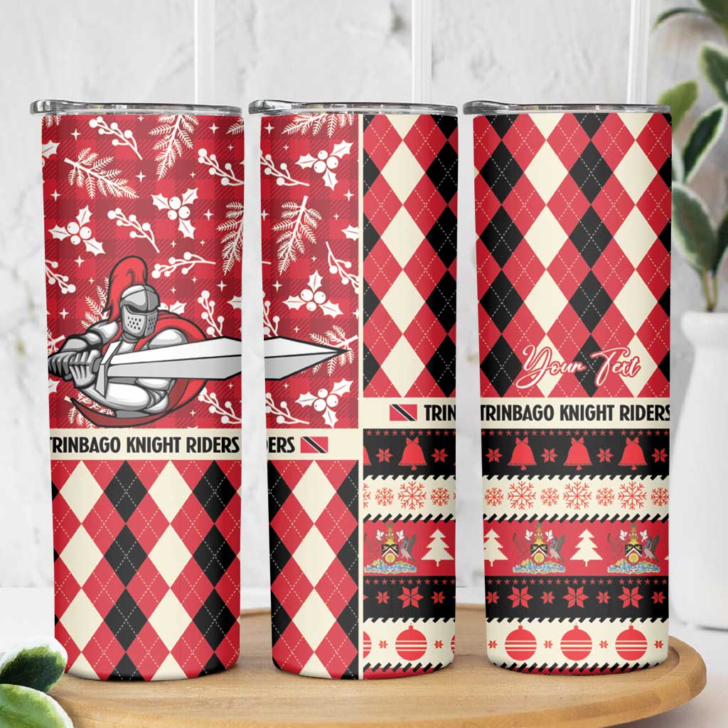 Personalized Trinbago Cricket Christmas Skinny Tumbler Merry Xmas Knight Riders - Wonder Print Shop