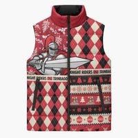 Personalized Trinbago Cricket Christmas Sleeveless Puffer Jacket Merry Xmas Knight Riders - Wonder Print Shop