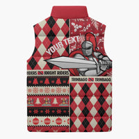 Personalized Trinbago Cricket Christmas Sleeveless Puffer Jacket Merry Xmas Knight Riders - Wonder Print Shop