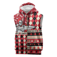 Personalized Trinbago Cricket Christmas Sleeveless Zip Hoodie Merry Xmas Knight Riders - Wonder Print Shop