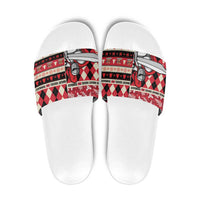 Trinbago Cricket Christmas Slide Sandals Merry Xmas Knight Riders - Wonder Print Shop