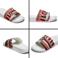 Trinbago Cricket Christmas Slide Sandals Merry Xmas Knight Riders - Wonder Print Shop
