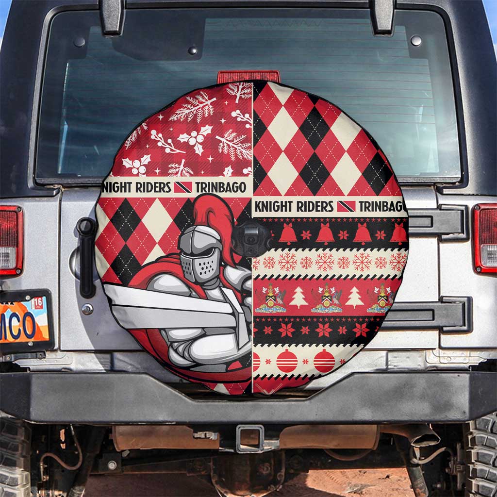 Trinbago Cricket Christmas Spare Tire Cover Merry Xmas Knight Riders - Wonder Print Shop