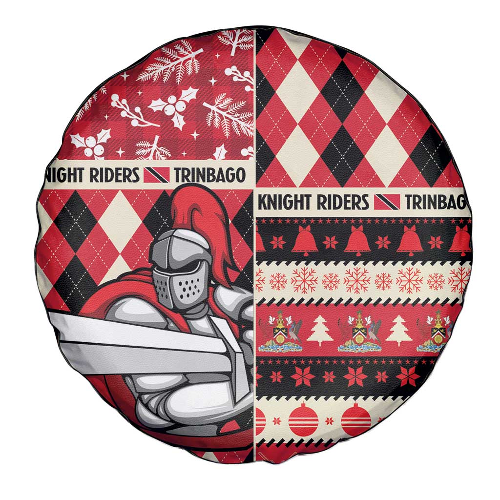 Trinbago Cricket Christmas Spare Tire Cover Merry Xmas Knight Riders - Wonder Print Shop
