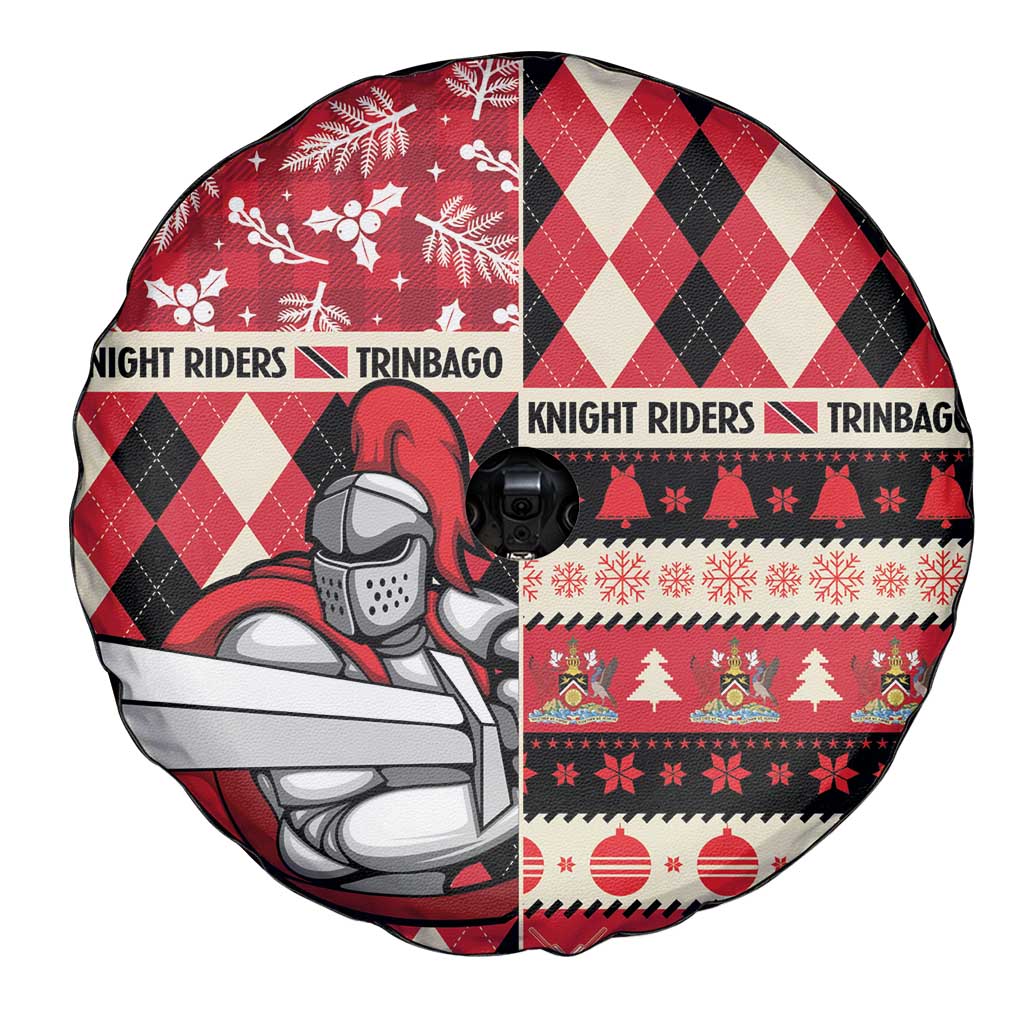 Trinbago Cricket Christmas Spare Tire Cover Merry Xmas Knight Riders - Wonder Print Shop