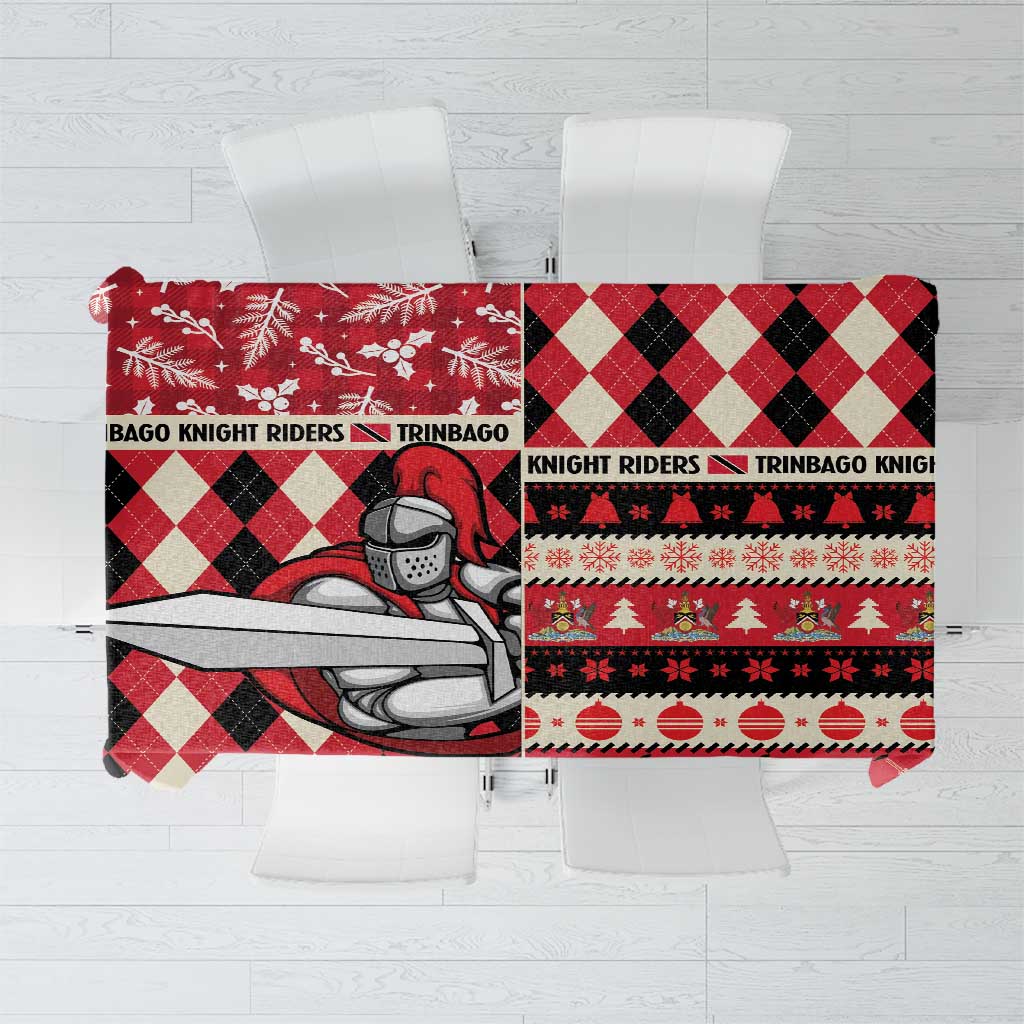 Trinbago Cricket Christmas Tablecloth Merry Xmas Knight Riders - Wonder Print Shop