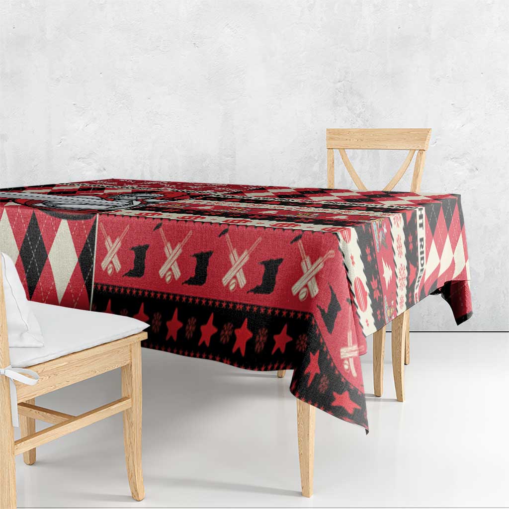 Trinbago Cricket Christmas Tablecloth Merry Xmas Knight Riders - Wonder Print Shop