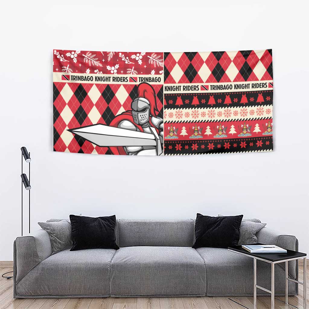 Trinbago Cricket Christmas Tapestry Merry Xmas Knight Riders - Wonder Print Shop