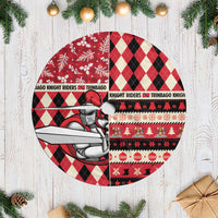 Trinbago Cricket Christmas Tree Skirt Merry Xmas Knight Riders - Wonder Print Shop