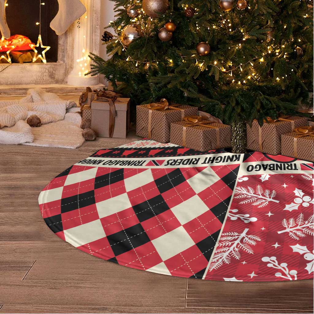 Trinbago Cricket Christmas Tree Skirt Merry Xmas Knight Riders - Wonder Print Shop