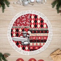 Trinbago Cricket Christmas Tree Skirt Merry Xmas Knight Riders - Wonder Print Shop