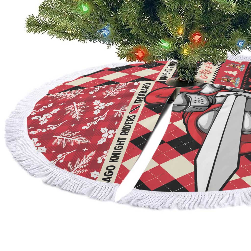 Trinbago Cricket Christmas Tree Skirt Merry Xmas Knight Riders - Wonder Print Shop