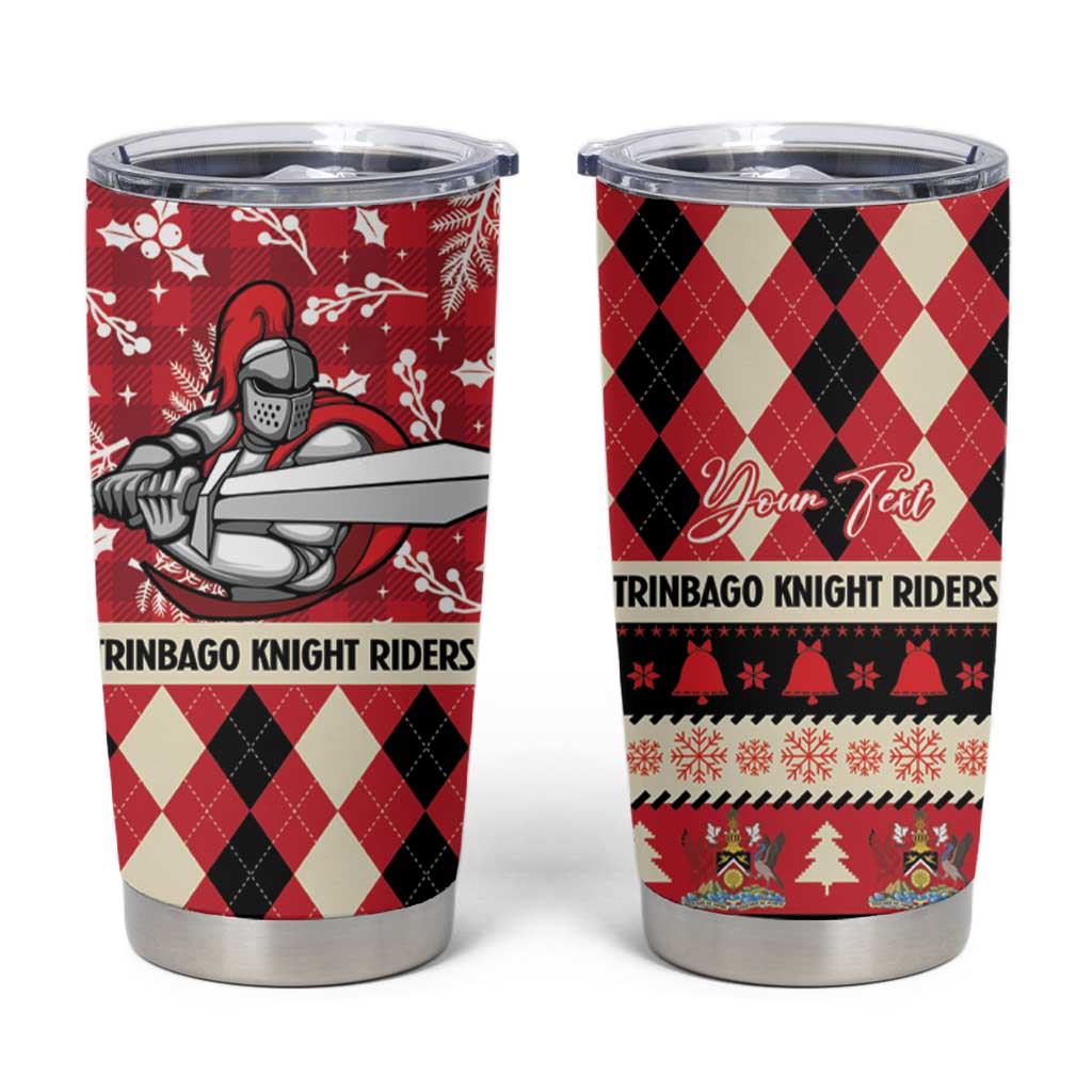 Personalized Trinbago Cricket Christmas Tumbler Cup Merry Xmas Knight Riders - Wonder Print Shop