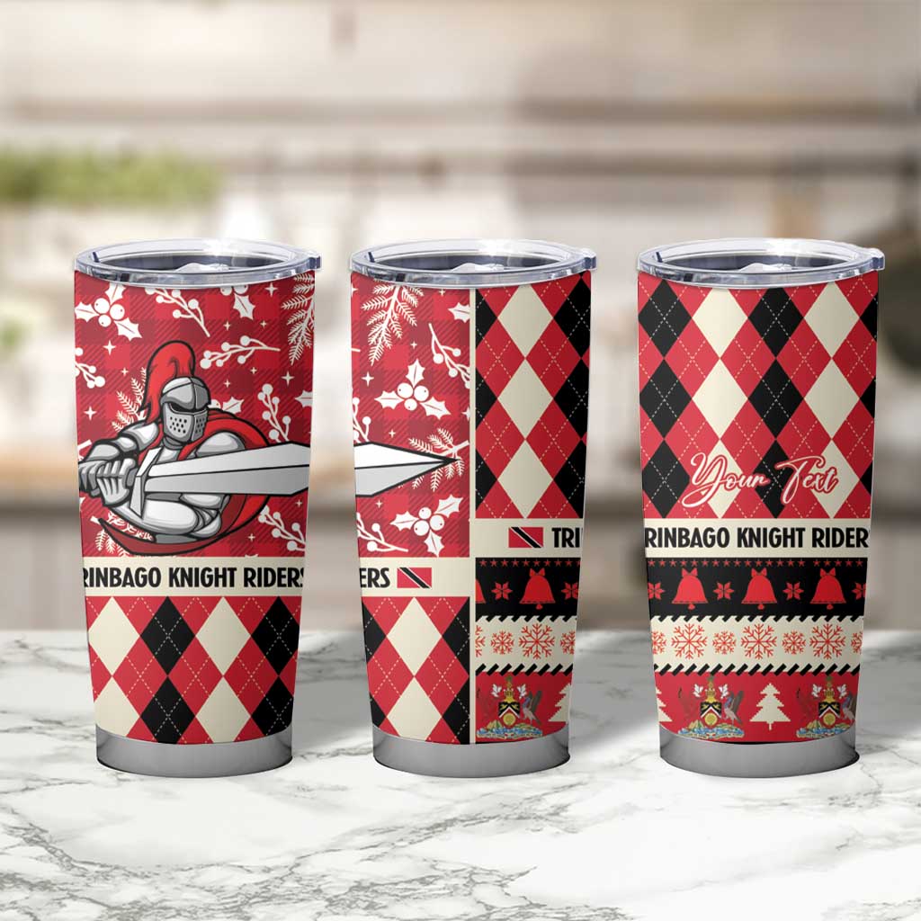 Personalized Trinbago Cricket Christmas Tumbler Cup Merry Xmas Knight Riders - Wonder Print Shop