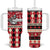 Personalized Trinbago Cricket Christmas Tumbler With Handle Merry Xmas Knight Riders - Wonder Print Shop