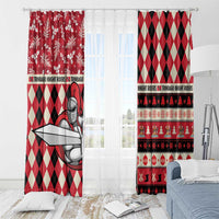 Trinbago Cricket Christmas Window Curtain Merry Xmas Knight Riders - Wonder Print Shop