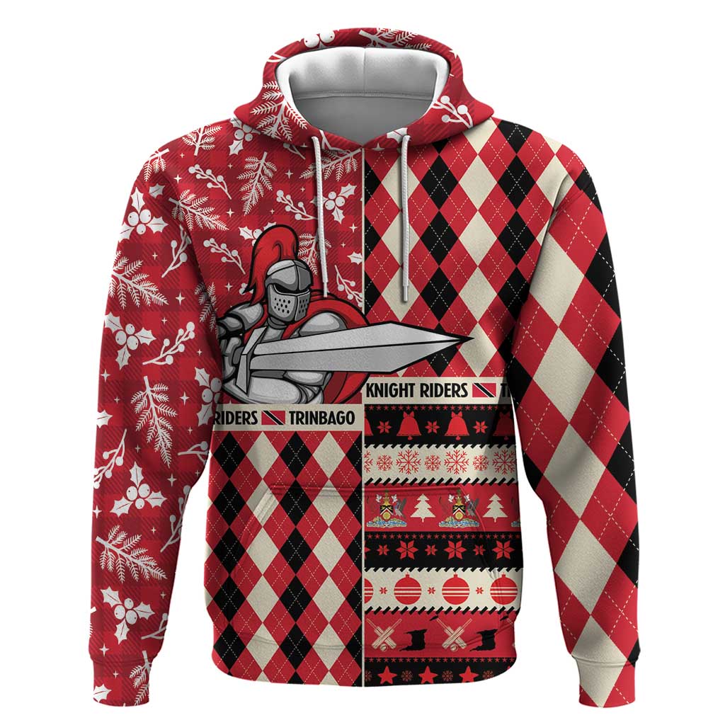Personalized Trinbago Cricket Christmas Zip Hoodie Merry Xmas Knight Riders - Wonder Print Shop