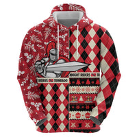 Personalized Trinbago Cricket Christmas Zip Hoodie Merry Xmas Knight Riders - Wonder Print Shop