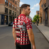 Personalized Trinbago Cricket Christmas Zipper Polo Shirt Merry Xmas Knight Riders - Wonder Print Shop