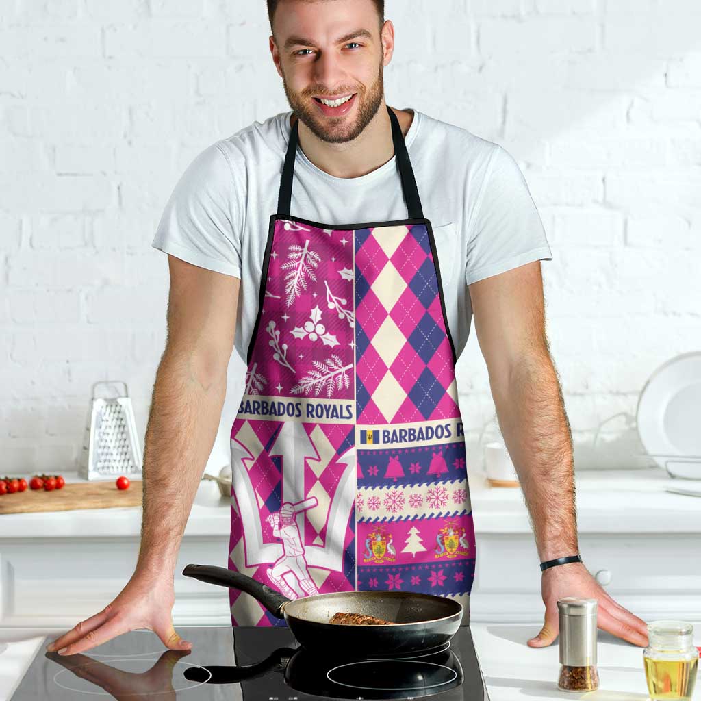 Barbados Cricket Christmas Apron Merry Xmas Royals - Wonder Print Shop