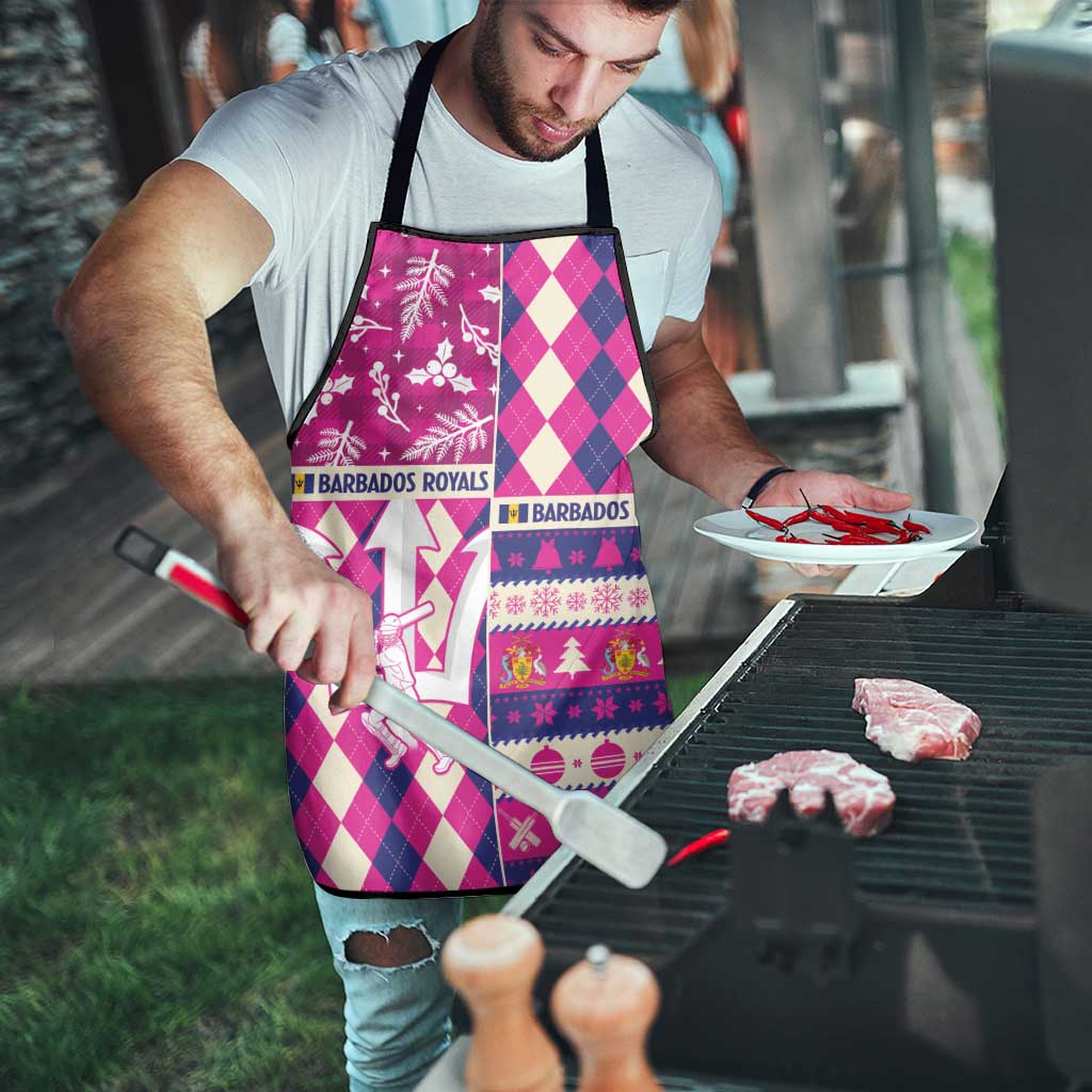 Barbados Cricket Christmas Apron Merry Xmas Royals - Wonder Print Shop