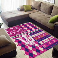 Barbados Cricket Christmas Area Rug Merry Xmas Royals - Wonder Print Shop