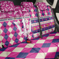 Barbados Cricket Christmas Back Car Seat Cover Merry Xmas Royals - Wonder Print Shop