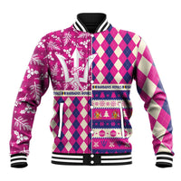 Personalized Barbados Cricket Christmas Baseball Jacket Merry Xmas Royals - Wonder Print Shop