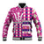 Personalized Barbados Cricket Christmas Baseball Jacket Merry Xmas Royals - Wonder Print Shop