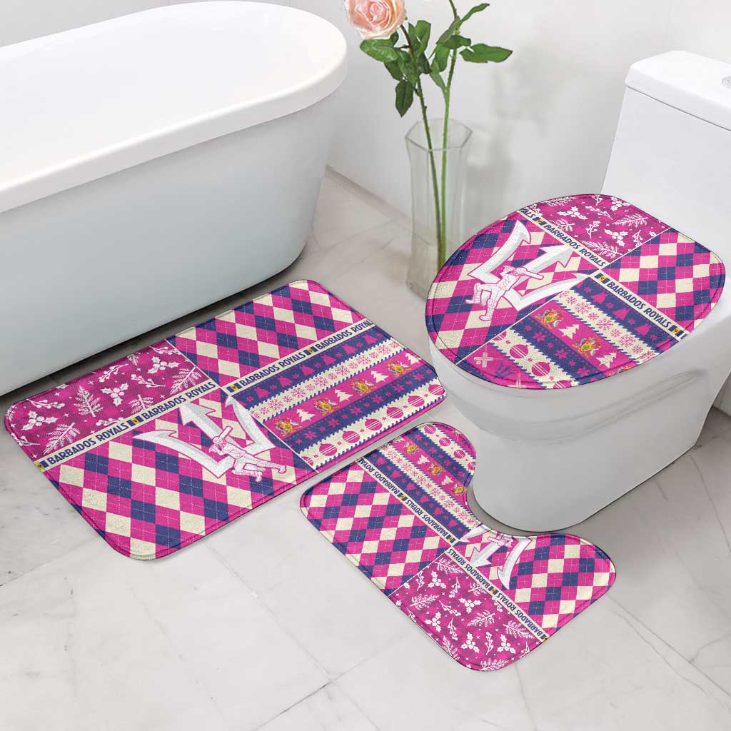 Barbados Cricket Christmas Bathroom Set Merry Xmas Royals - Wonder Print Shop