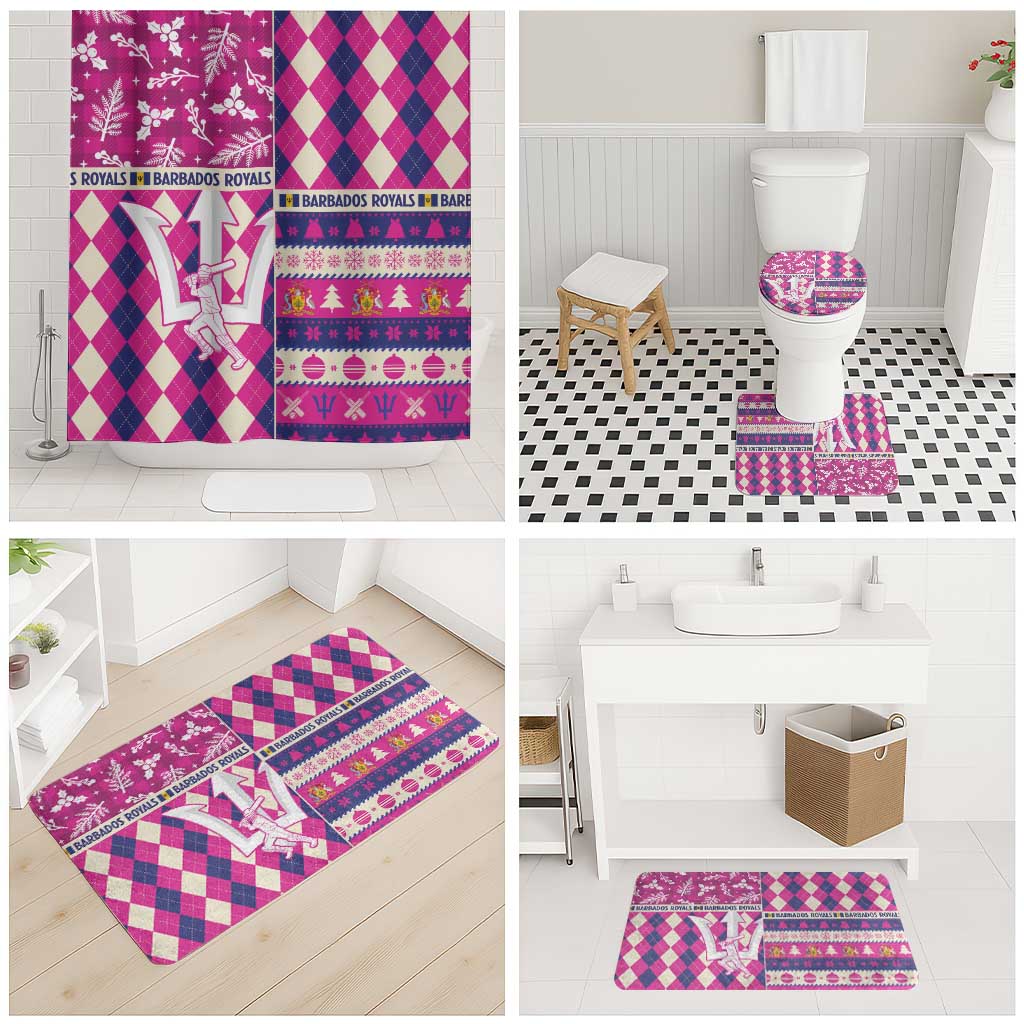 Barbados Cricket Christmas Bathroom Set Merry Xmas Royals - Wonder Print Shop