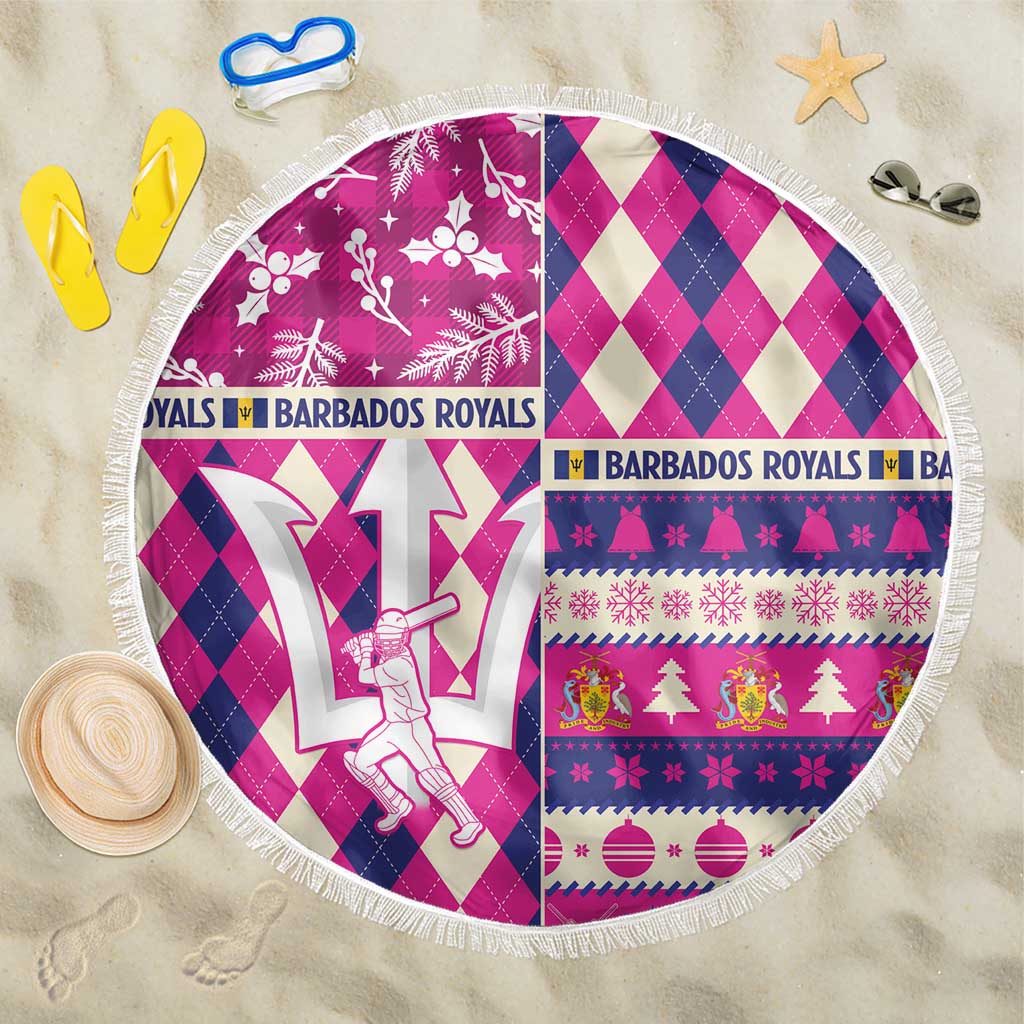 Barbados Cricket Christmas Beach Blanket Merry Xmas Royals - Wonder Print Shop