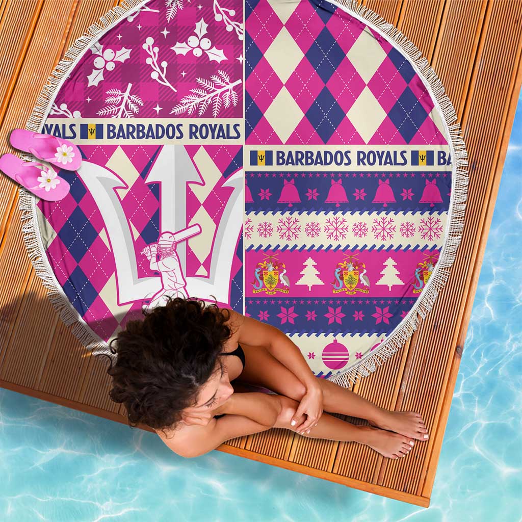 Barbados Cricket Christmas Beach Blanket Merry Xmas Royals - Wonder Print Shop