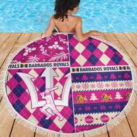 Barbados Cricket Christmas Beach Blanket Merry Xmas Royals - Wonder Print Shop