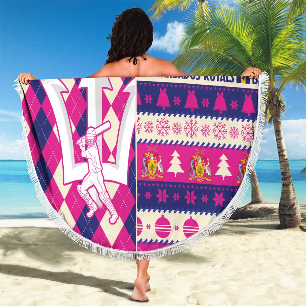 Barbados Cricket Christmas Beach Blanket Merry Xmas Royals - Wonder Print Shop