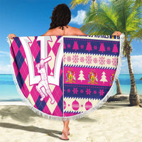 Barbados Cricket Christmas Beach Blanket Merry Xmas Royals - Wonder Print Shop