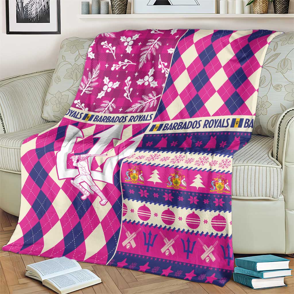 Barbados Cricket Christmas Blanket Merry Xmas Royals - Wonder Print Shop