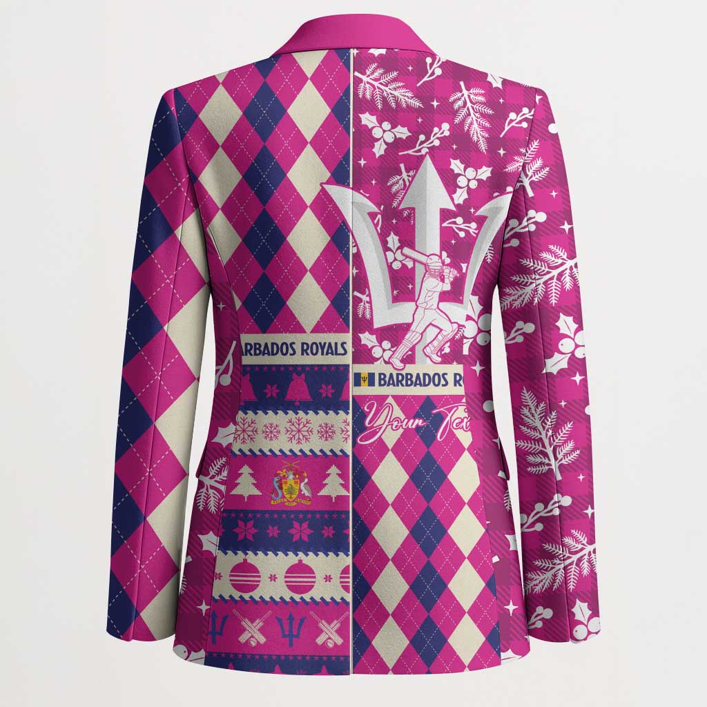 Personalized Barbados Cricket Christmas Blazer Merry Xmas Royals - Wonder Print Shop