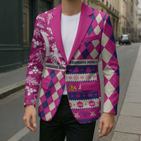 Personalized Barbados Cricket Christmas Blazer Merry Xmas Royals - Wonder Print Shop