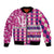 Personalized Barbados Cricket Christmas Bomber Jacket Merry Xmas Royals - Wonder Print Shop