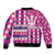 Personalized Barbados Cricket Christmas Bomber Jacket Merry Xmas Royals - Wonder Print Shop