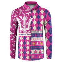 Personalized Barbados Cricket Christmas Button Sweatshirt Merry Xmas Royals - Wonder Print Shop