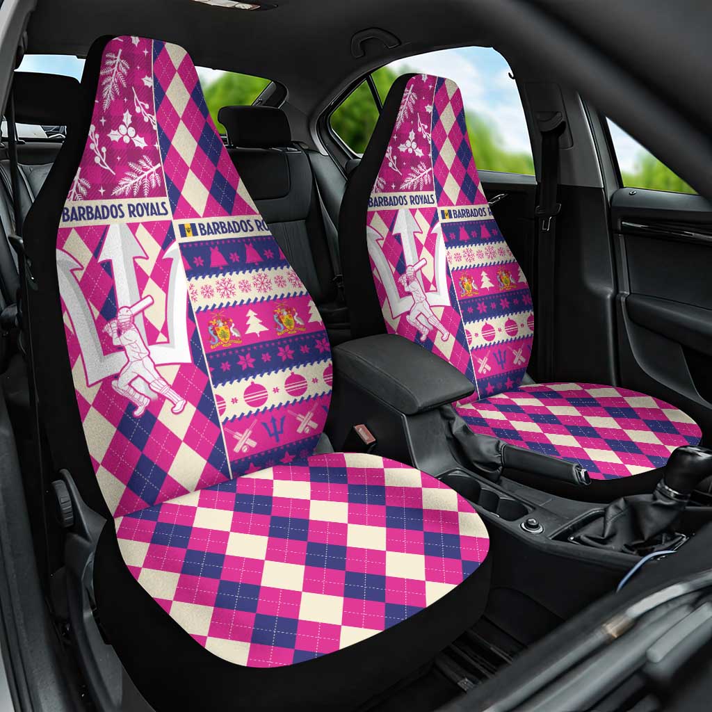 Barbados Cricket Christmas Car Seat Cover Merry Xmas Royals - Wonder Print Shop