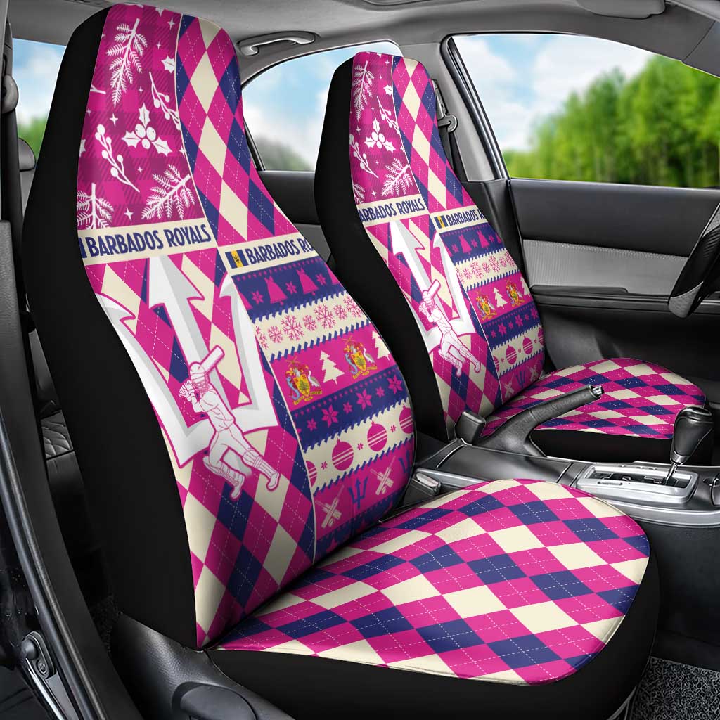Barbados Cricket Christmas Car Seat Cover Merry Xmas Royals - Wonder Print Shop