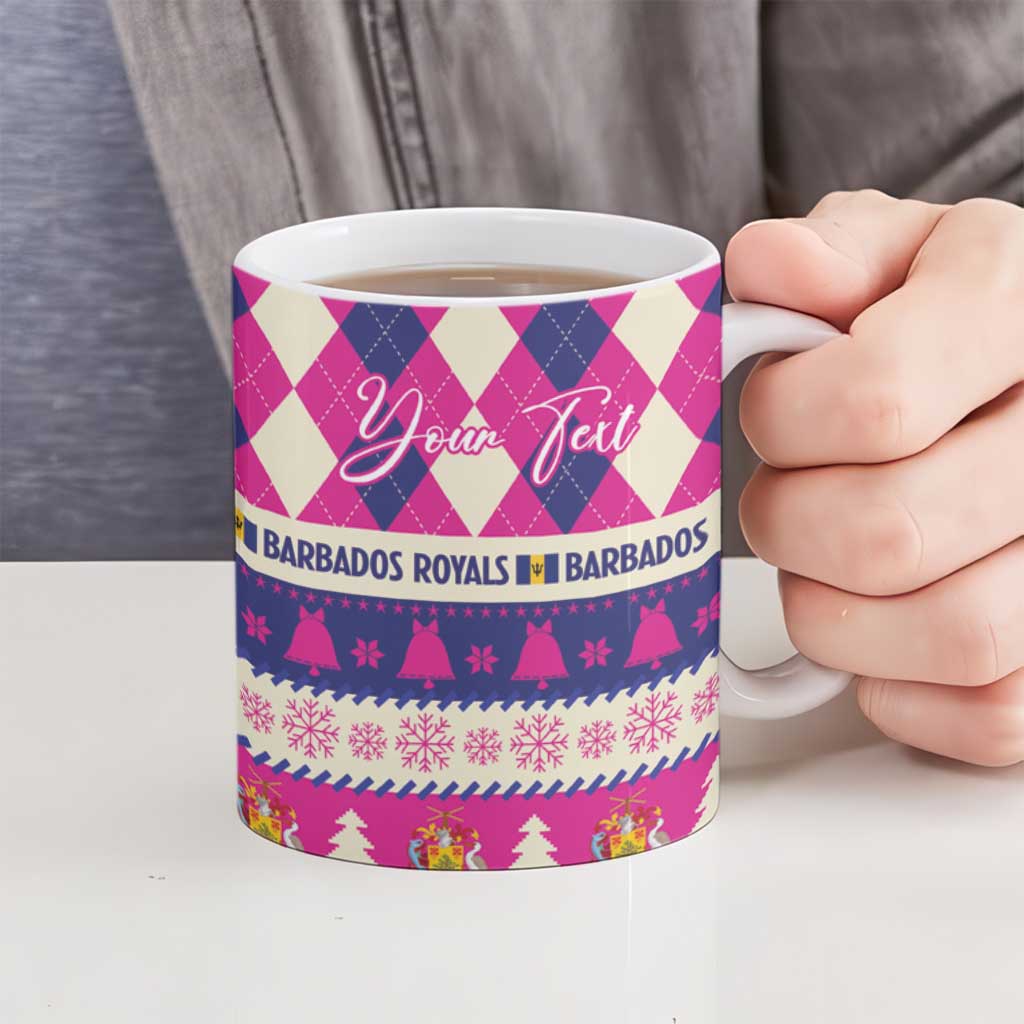 Personalized Barbados Cricket Christmas Ceramic Mug Merry Xmas Royals - Wonder Print Shop