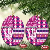 Personalized Barbados Cricket Christmas Ceramic Ornament Merry Xmas Royals - Wonder Print Shop