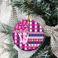 Personalized Barbados Cricket Christmas Ceramic Ornament Merry Xmas Royals - Wonder Print Shop