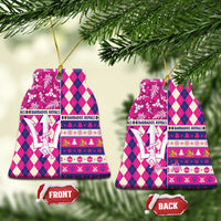 Personalized Barbados Cricket Christmas Ceramic Ornament Merry Xmas Royals - Wonder Print Shop