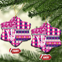 Personalized Barbados Cricket Christmas Ceramic Ornament Merry Xmas Royals - Wonder Print Shop